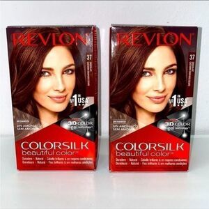 (🔥2) REVLON Color Permanent Hair Dye #37 Dark Golden Brown/chocolate